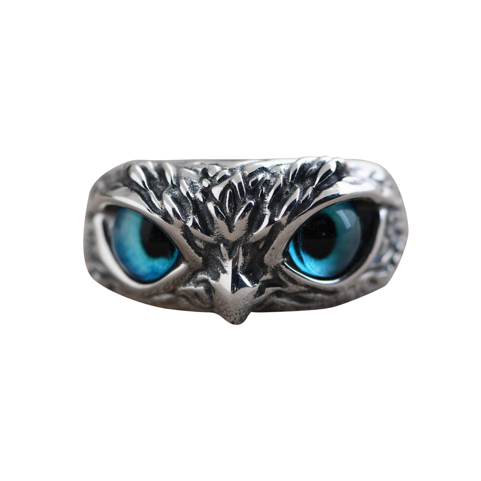 Owl Ring Shape Retro Craft Fashion Gift with Adjustable Opening Size, Cute Animal Unique Design Animal Rings for Women Men
