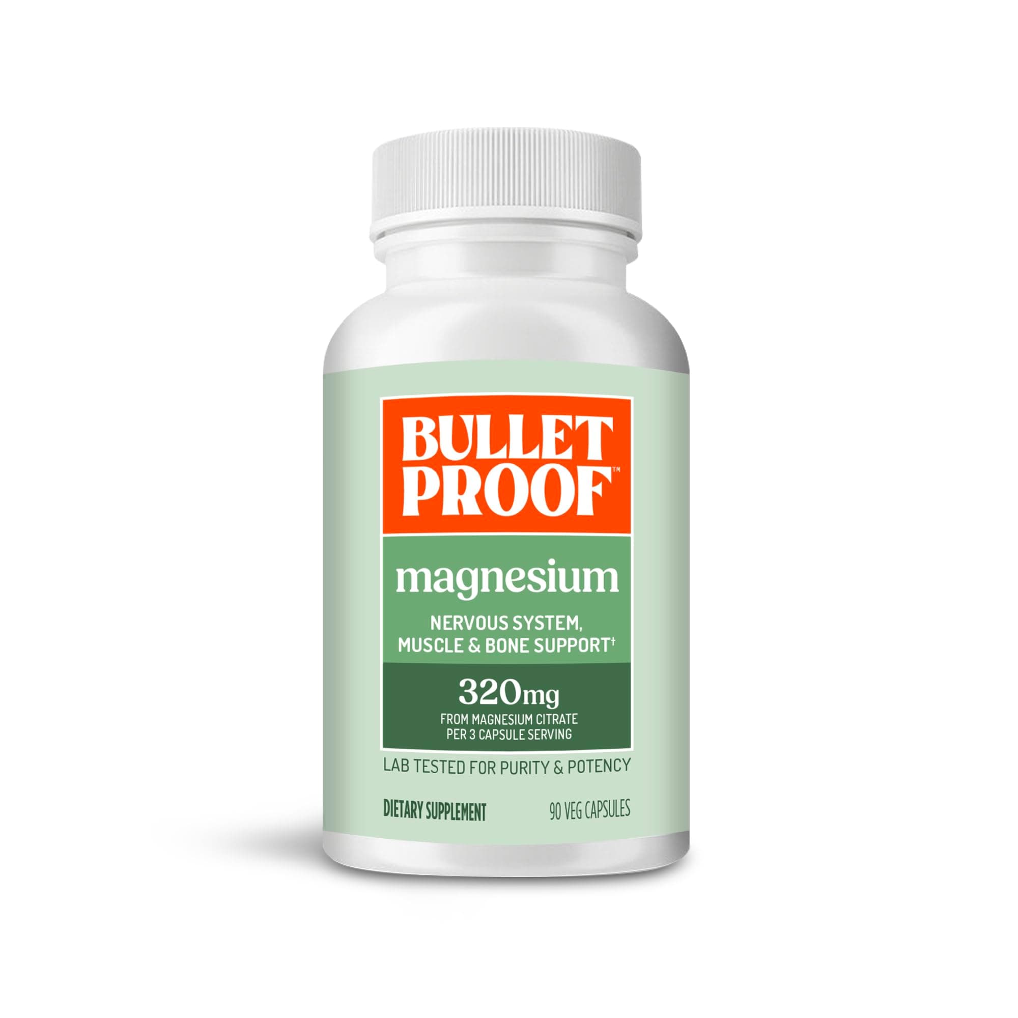 Bulletproof Magnesium Citrate Supplement, 90 Capsules