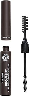 GOSH Brow Lift Lamination eyebrow gel with colour, vegan I fixing gel for quick flawless brow styling, with salon effect I perfume-free and long-lasting I suitable for allergy sufferers I Dark Brown