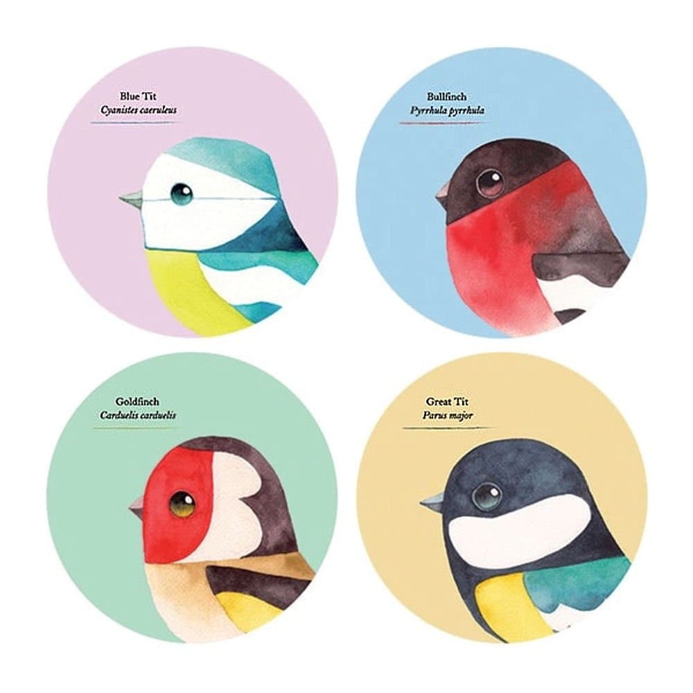 Matt Sewell Birds Set of 4 Coasters