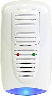 PestContro Ultrasonic Rodent Repeller w/ Floor Light, Plug-In Electromagnetic Pest Repellent and Nightlight, Non-Lethal Control for Mice Rat Cockroach Spider Ants, Kitchen Cellar Office Garage Attic