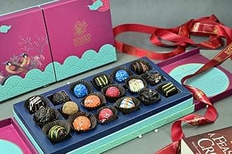 NAKED FOR COCOA Signature Luxury Assorted Chocolates Gift Hamper Box for Diwali Christmas Birthday Celebration Special Occasion - 18 Assorted Bon Bons