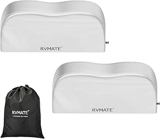 RVMATE RV Tire Covers, Dual Axle Wheel Cover (2 Pack) Fits 24"-27" Diameter Tires, Waterproof Anti-UV 420D Oxford Silver Dual Tire Covers RV Accessories for RV/Truck/Trailer