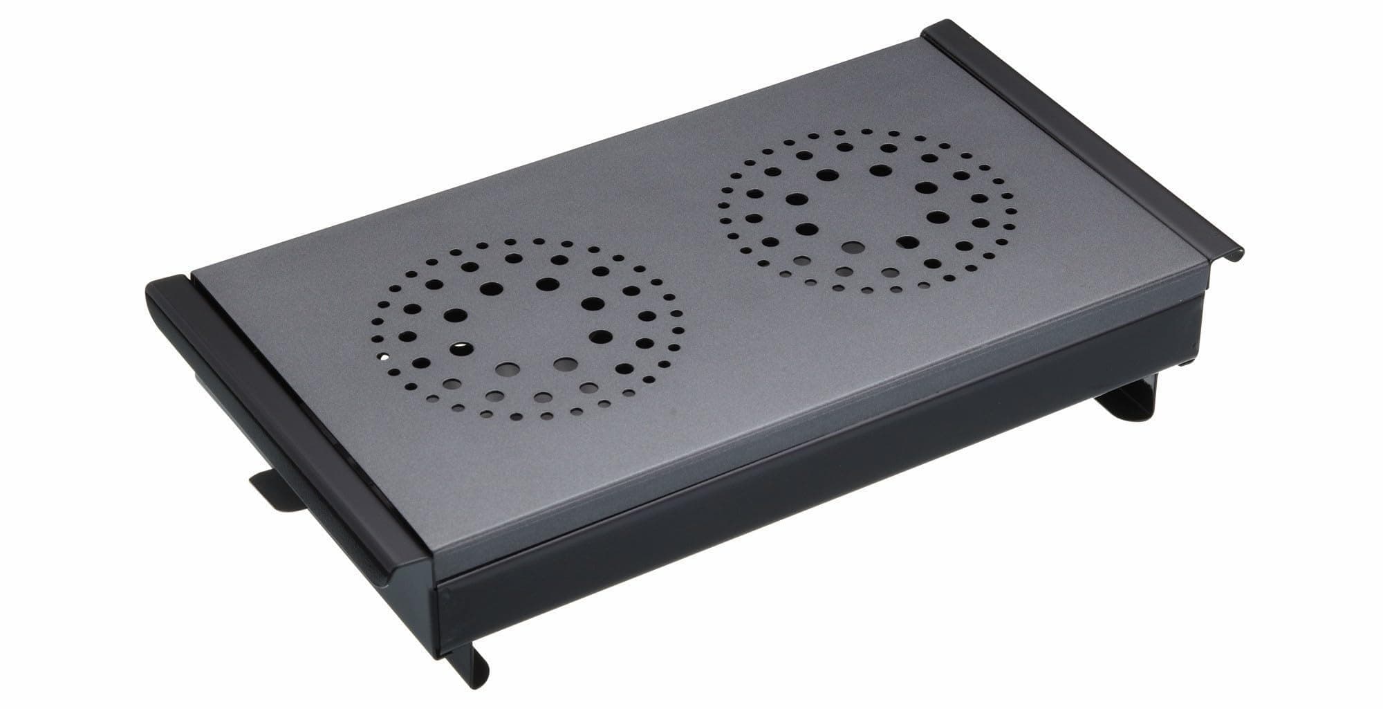 MasterClass Professional Food Warmer and Plate Warmer with 2 Tealights, Black/Grey