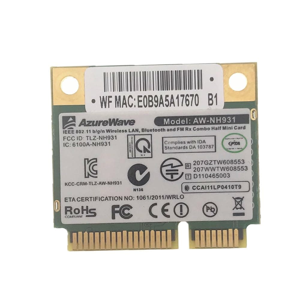 for Toshibas Thrive AT105-T108 T1016 T1032 Wireless Support Bluetooth Combo Card Azurewave AW-NH931