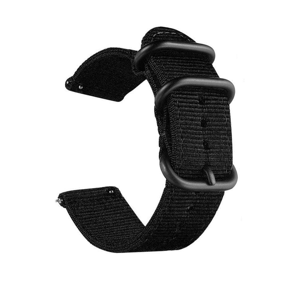 20 mm 22 mm 18 mm 24 mm Universal Ballistic Watch Band, Nylon Canvas Woven Loop Replacement Bracelet Strap Buckle Fastener Adjustable Closure for Smart Watch Sport Fitness Tracker