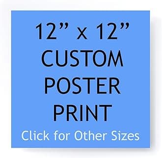 - Pera Print - Custom Poster Print - Upload Your Image/Photo - Personalized Photo Prints, Create Your Own Poster - Print Any Photos, Images - 12 x 12 inches