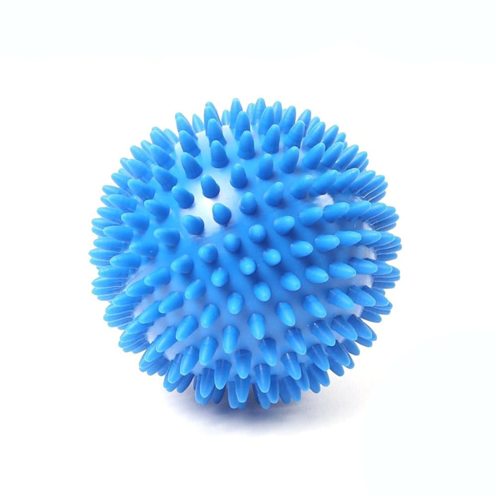 SUNYOU Spiky Massage Ball Trigger Point Reflexology Stress Release for Neck Feet Exercise Ball Environmental Friendly Plastic (Blue, Pack of 2)
