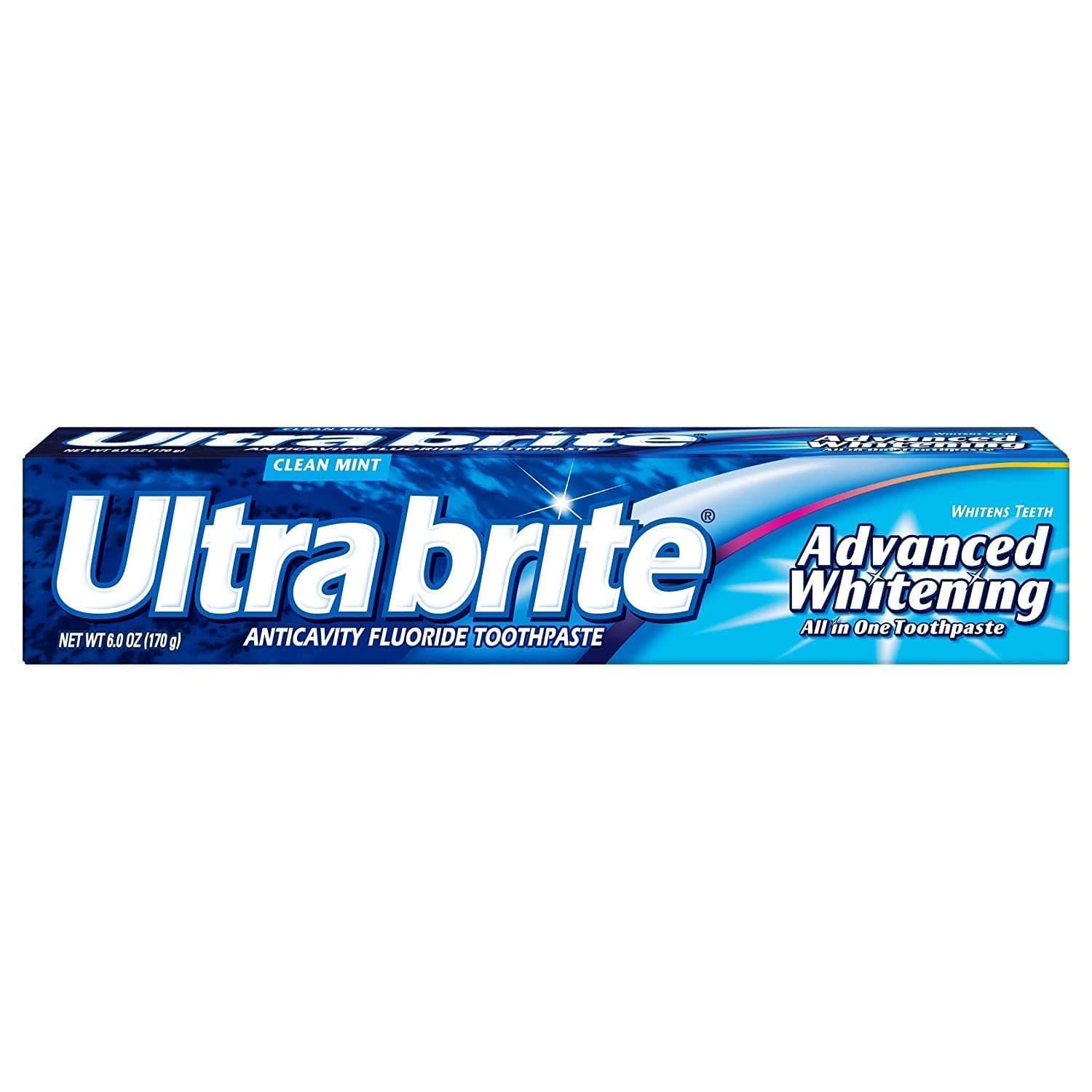 YOOZENA Ultra Brite Advanced Whitening Toothpaste Clean Mint 6 oz (Pack of 7)
