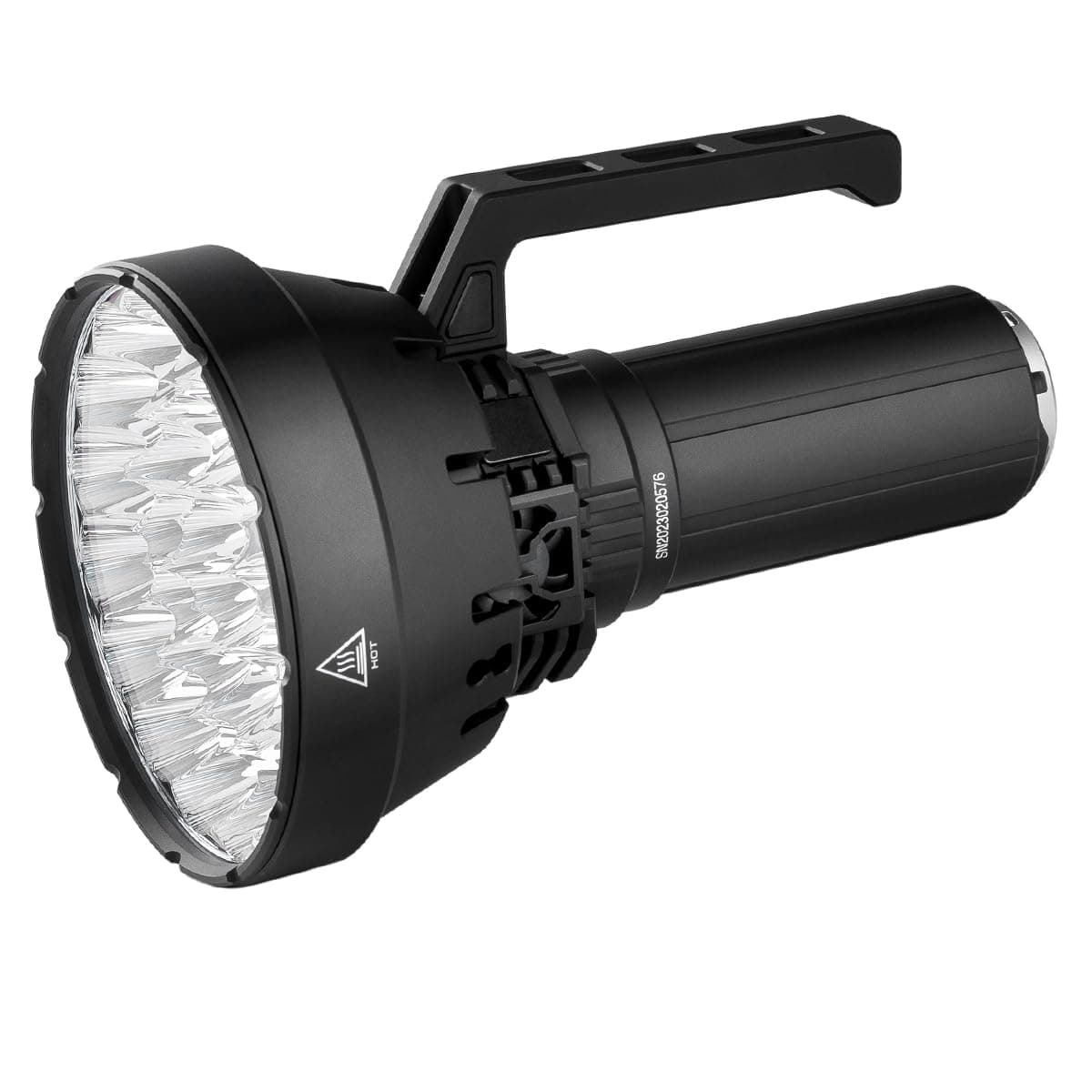 IMALENT SR32 Brightest Flashlight 120000 Lumens, 32 Extremely Bright XHP 50.3 hi LEDs up, PD 100W Fast Charging, OLED display, Super Bright Handheld Searchlight for Outdoor Camping Searching