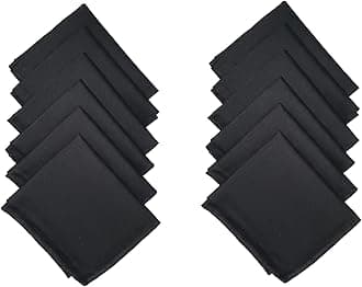 JOHNNIE BOY Premium Cotton Solid Handkerchief for Men and Boys | Super Absorbent & Fashionable Skin Care Hanky Rumal Handkerchiefs