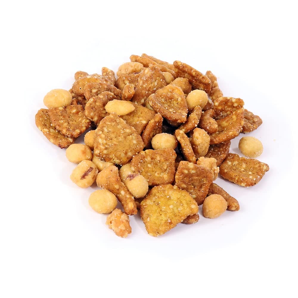 Honey Roasted Mixed Nuts Snack Mix - Locally Made Honey Roasted Peanuts, Toffee Peanuts & Sesame Sticks Snacks - Perfect Sweet & Salty Nut Mix (16oz)