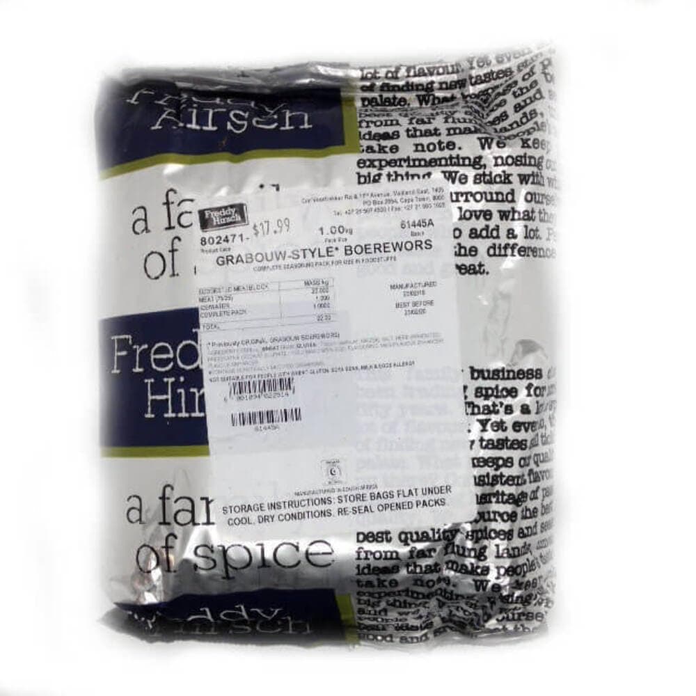 Freddy Hirsch Boerewors Spice - Grabouw 1kg