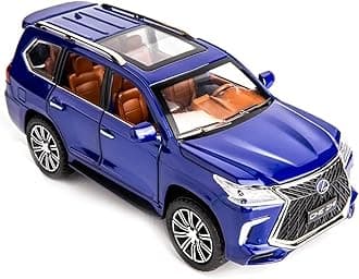 MTG Metro Toys & Gift - Lexus LX570 SUV | 1:24 Scale | Big Size Diecast Model Alloy Metal Pull Back Toy car for Kids with Openable Doors & Light, Music Toy Vehicle for Kids 【Colors as Per Stock】