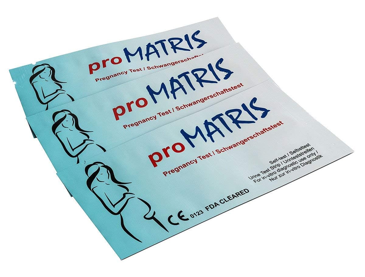 proMATRIS Pregnancy Test Strips Early Detection 10mIU Urine Testing Kits (50 Tests)