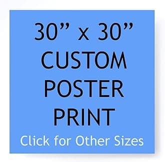 Pera Print - Custom Poster Print - Upload Your Image/Photo - Personalized Photo Prints, Create Your Own Poster - Print Any Photos, Images - 30 x 30 inches