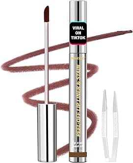 Lip Stain - Lip Stain Peel Off | Waterproof, Transfer-Resistant, Smudge-Proof | Precise Application, One-Peel Finish | Long Lasting Lip Liner Stain for All-Day Color Hold（dark brown）
