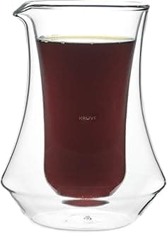 Pique Coffee Carafe - Elegant Double-Wall Glass Design, 10oz (300ml) Capacity for Perfectly Brewed Coffee, Ideal for Entertaining Guests, Keeps Your Brew Hot and Hands Cool