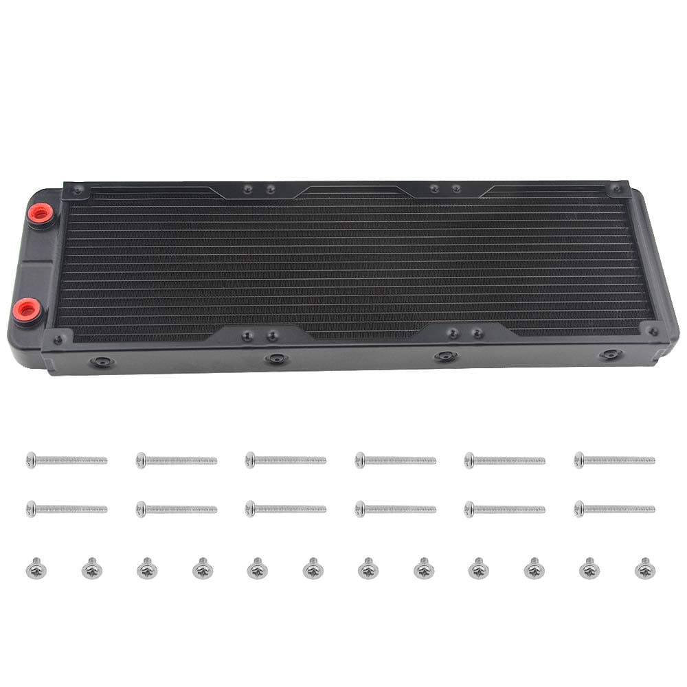 18 Pipe Aluminum Heat Exchanger Radiator for PC CPU CO2 Laser Water Cool System Computer 360mm(B)