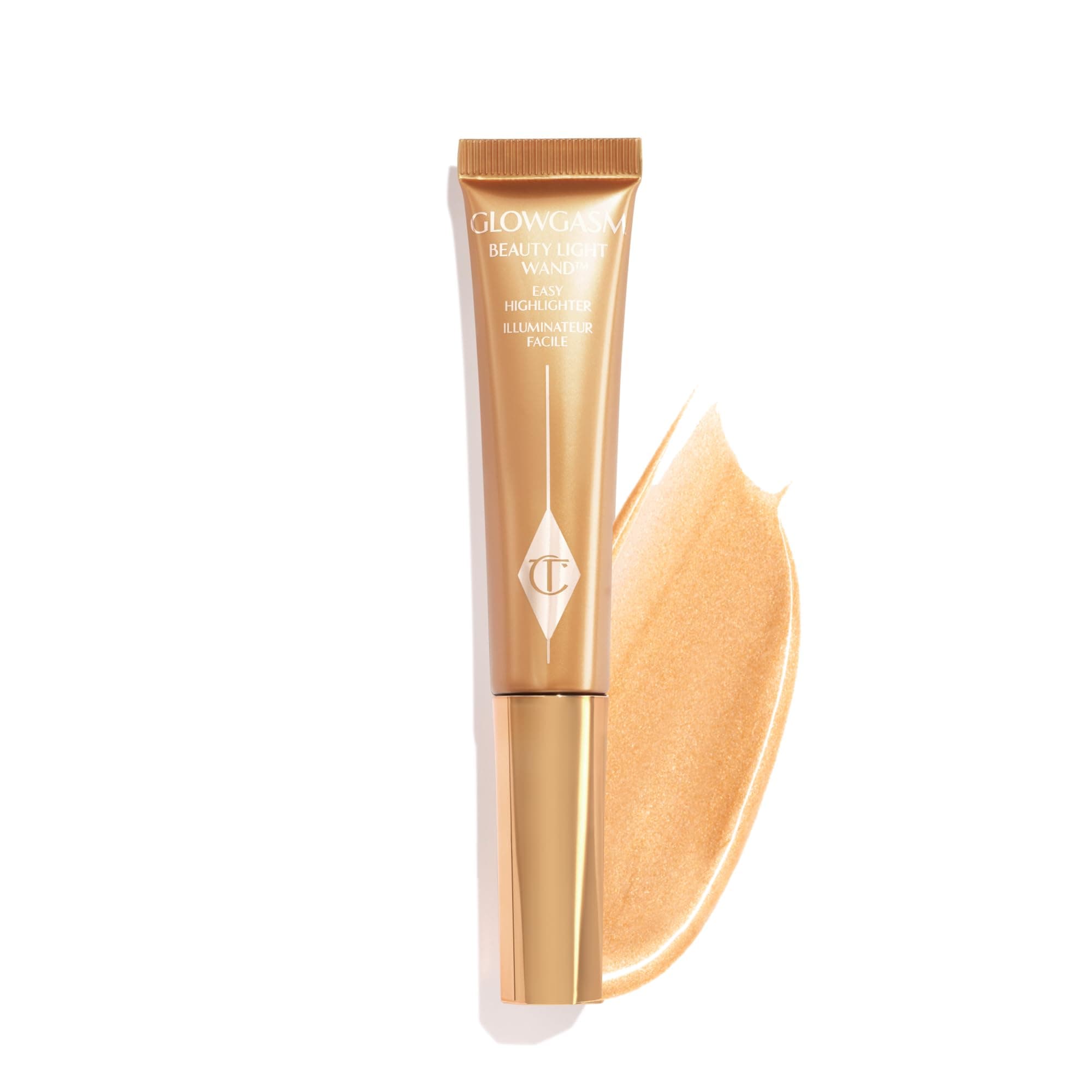 Charlotte Tilbury Beauty Light Wand Liquid Highlighter Makeup - Soft-Focus Highlighter & Blush for Cheeks - Pearlescent, Weightless Radiant Finish
