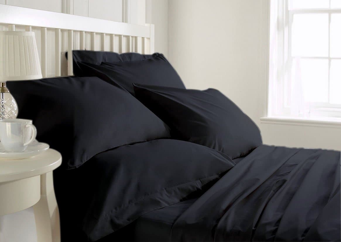 600 TC Egyptian Cotton, Sheet set from comes with 19 inches Deep Pocket, Made in Italy Sheets. Enhance your sleeping experience now (King,Elephant Grey)