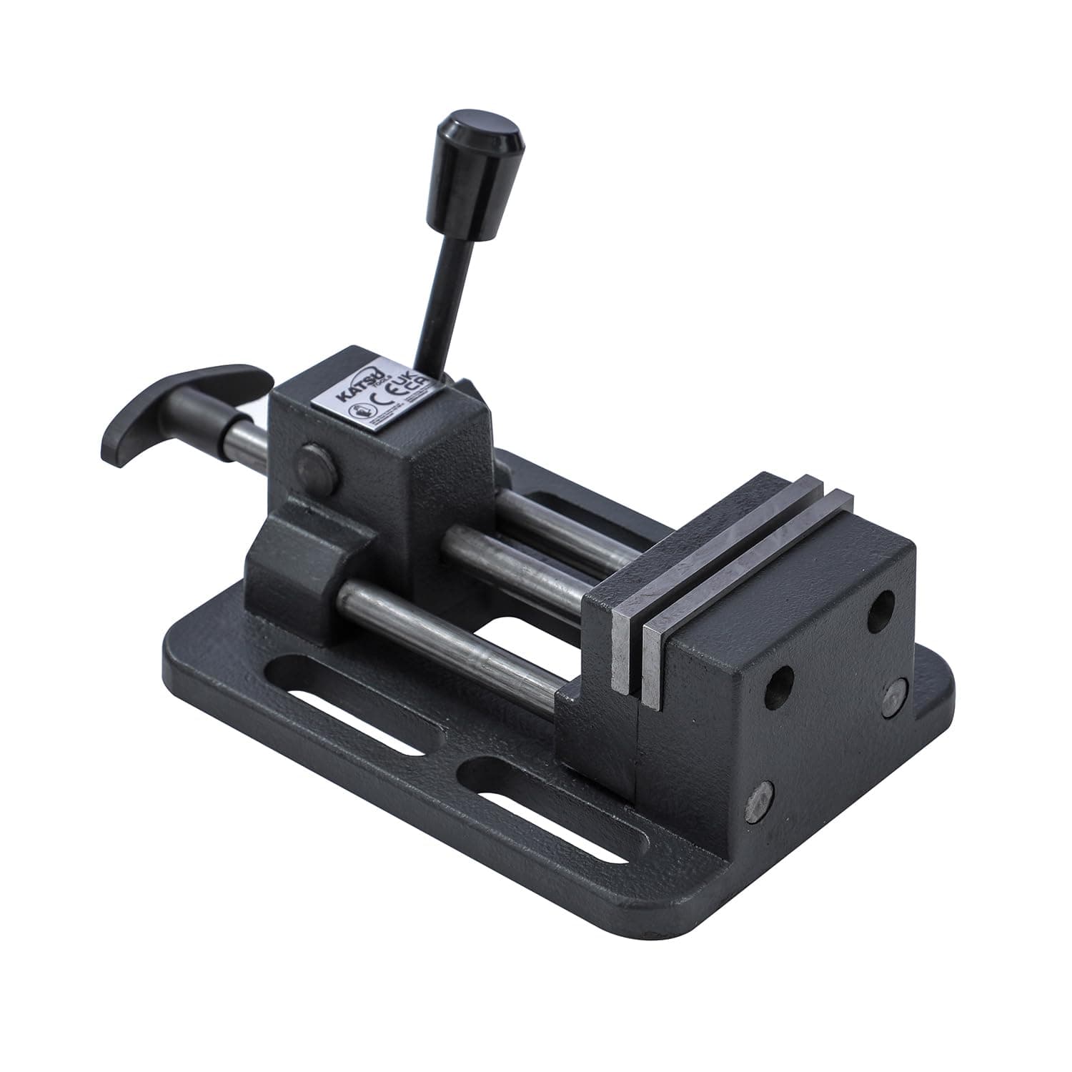 KATSU Drill Press Vice 75mm 3 Inch Professional Precision German Type Quick Slide Release Pillar Drill Bench Vice Clamp for Workshop Milling Machine Machinery Maintenance 4022713