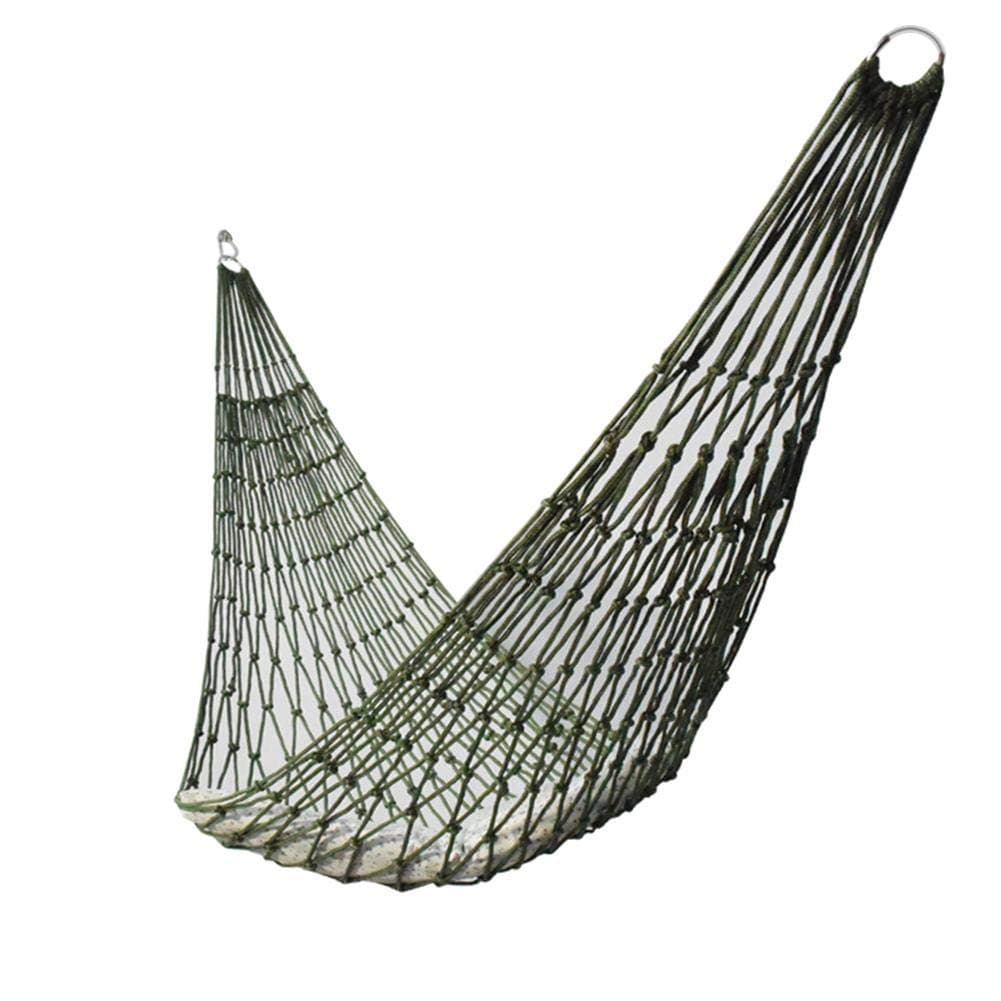 Outdoor Hammock - Nylon Net Hammock with Thicken Fabric for Camping & Garden