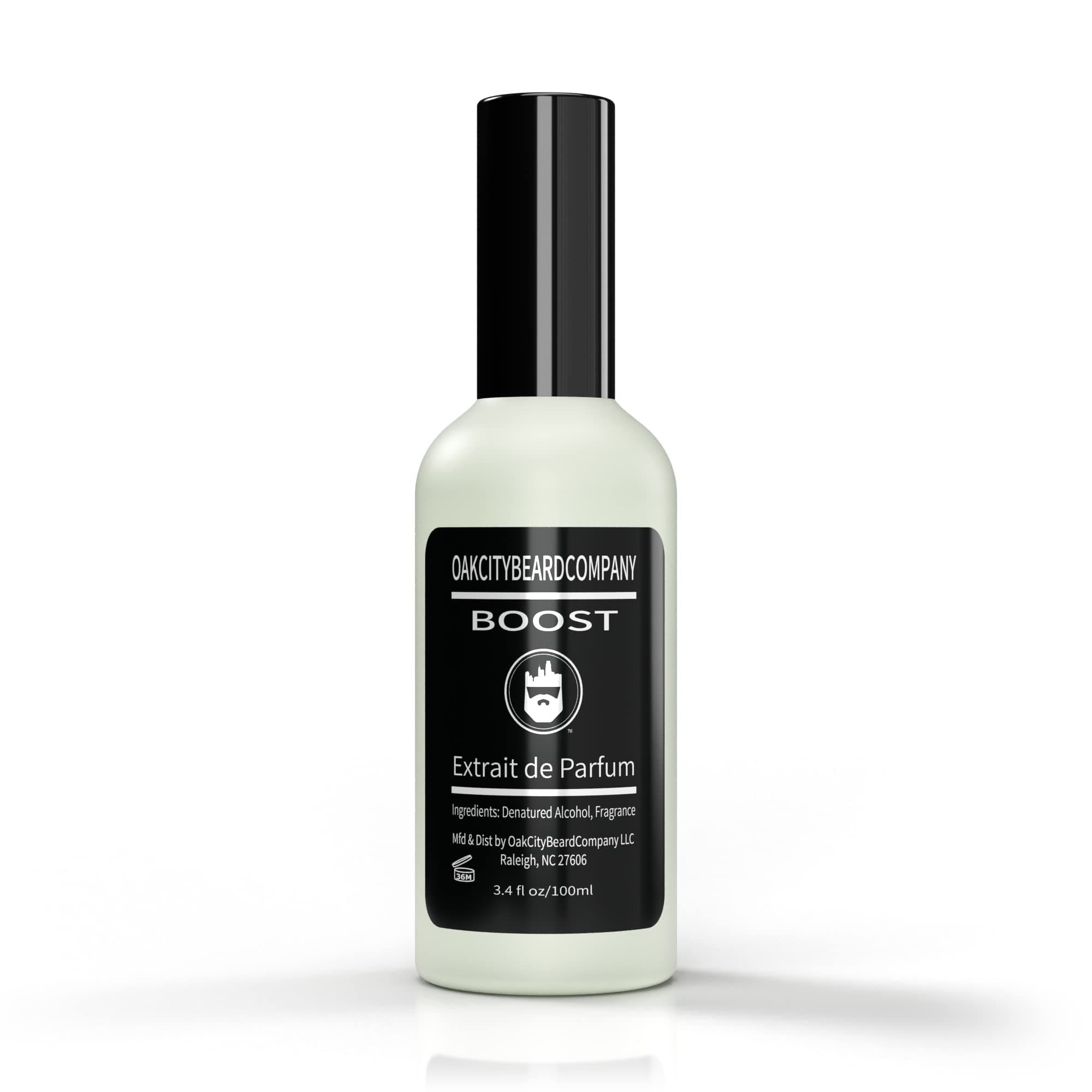- Oak City Beard Company Boost - (3.4oz-100ml) - Cologne - Extrait de Parfum - Woody - Cedarwood - Sandalwood - Dry - Velvety - Amber - Perfume