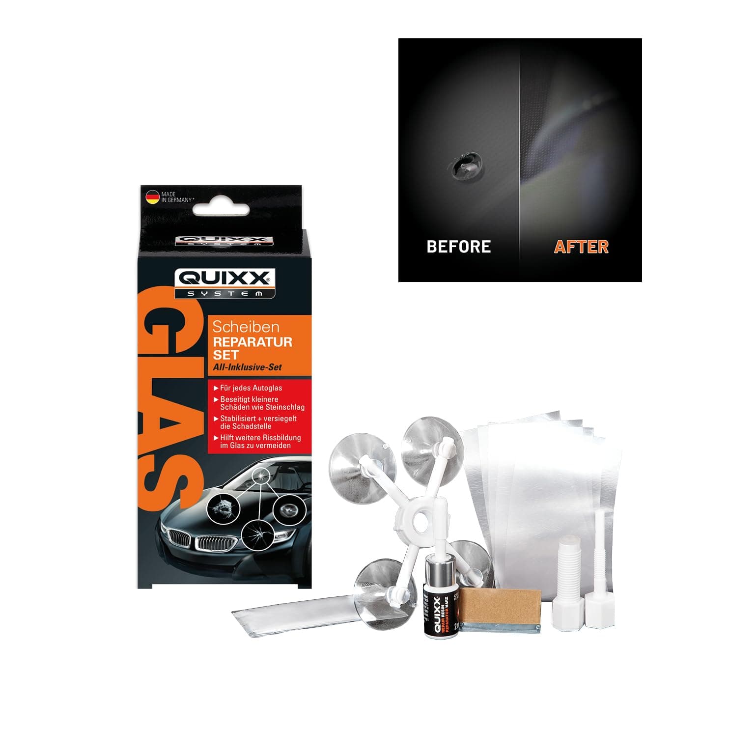 Quixx Windshield Repair Kit / Windscreen Repair Kit
