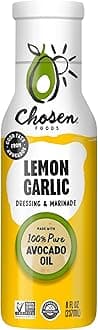 Chosen Foods Lemon Garlic Dressing and Marinade 8 oz + Recipe e-Book Bundle