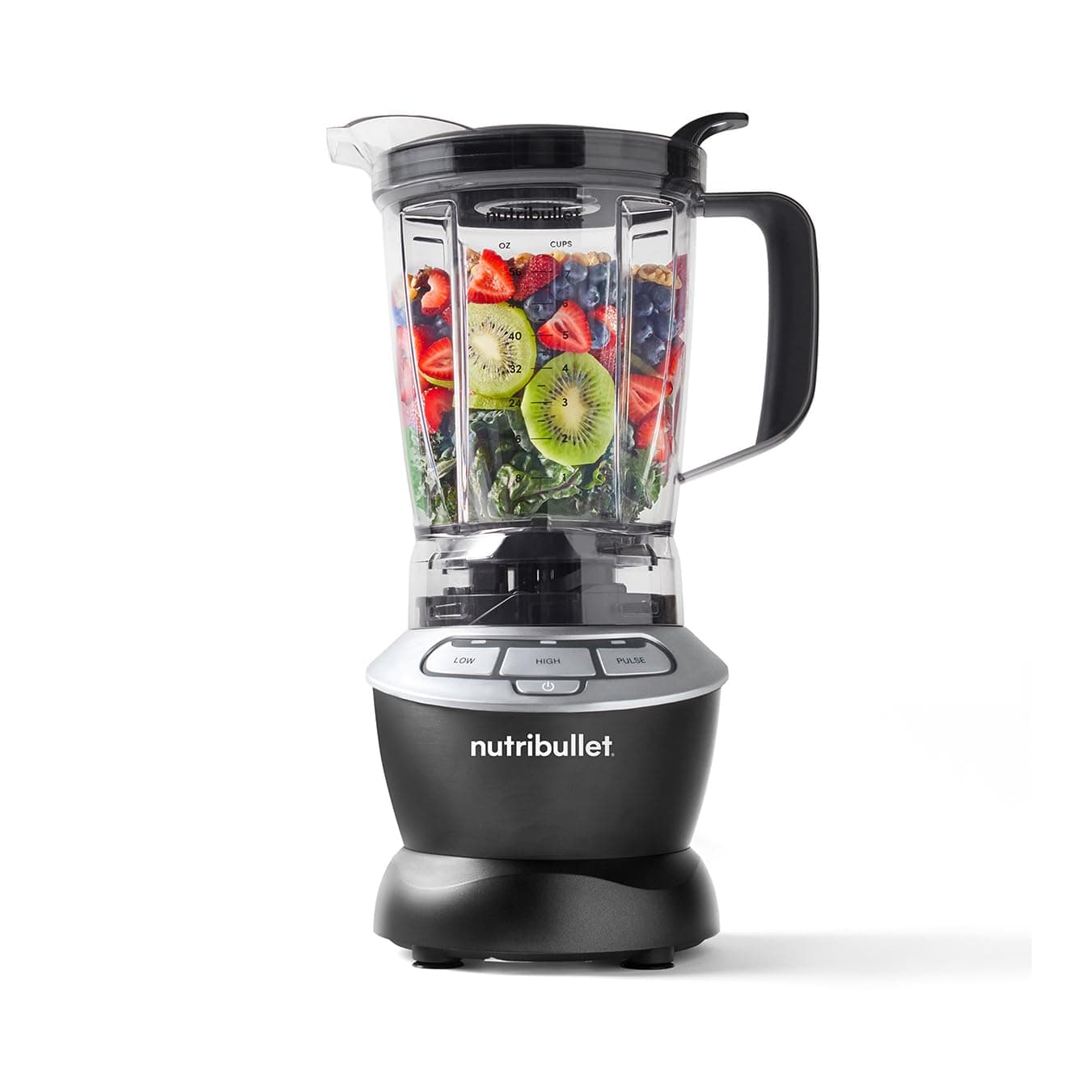 Hot and Cold Blender - Full Size 1.6L Jug Blender - Includes Powerful 1000W Base, Pitcher Lip & Vented Lid Cap, Pusher & 1.6L Blender Pitcher - Blends Frozen Fruit, Ice, Nuts & Vegetables