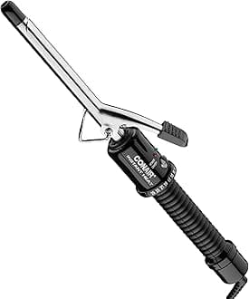 Instant Heat ½ Inch Curling Iron, ½-Inch Barrel Hair Curler Produces Tight Curls, 25 Heat Settings, Dual Voltage, For Use on All Hair Lengths, Black