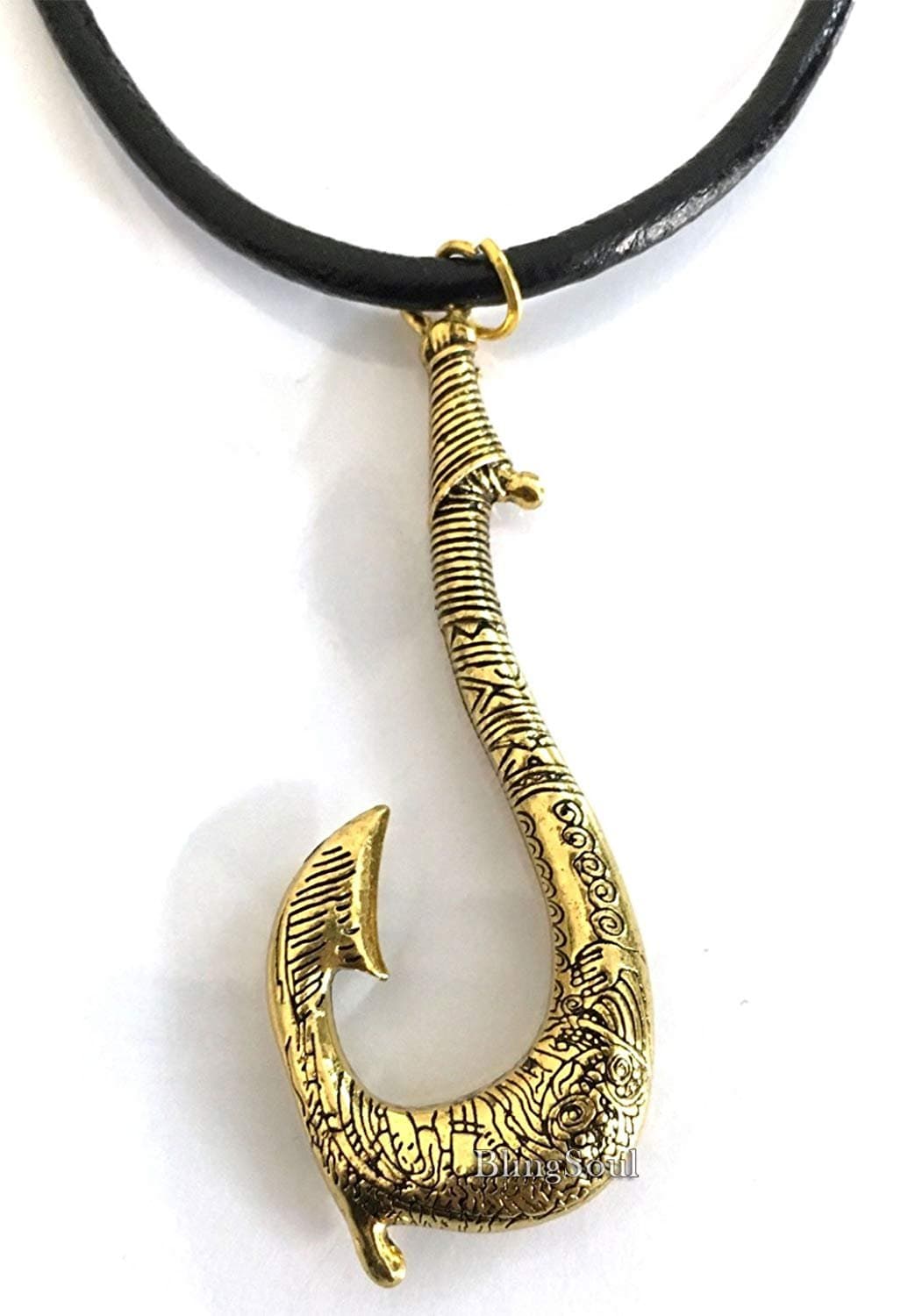Blingsoul Mavi Fish Hook Necklace - Gold