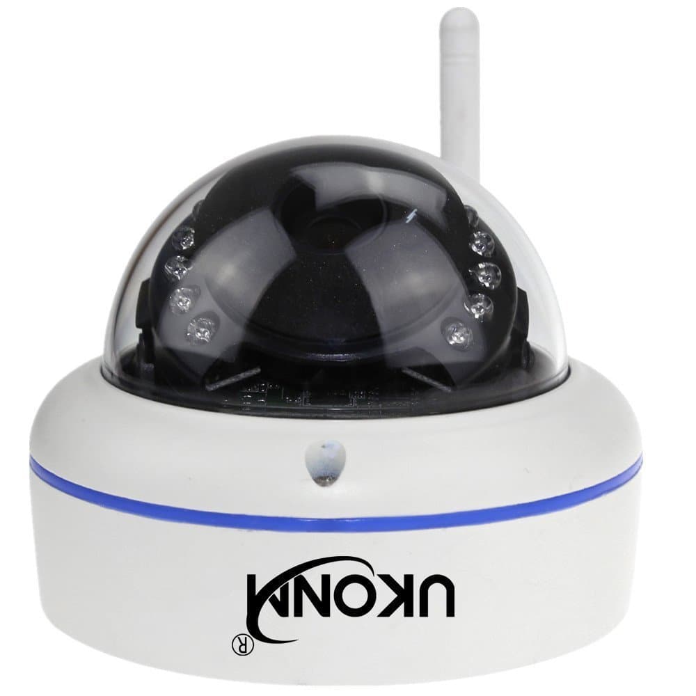UKONM IP Camera HD1080P Dome Camera Wireless SD Card Slot IP66 Waterproof for Home and Outdoor