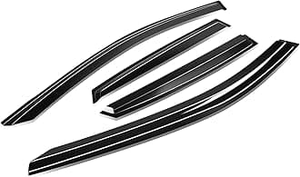 Auto Dynasty Rain Guards Tape-On Compatible with 2018-2024 Kona 4 Pieces Acrylic Window Visors Deflector