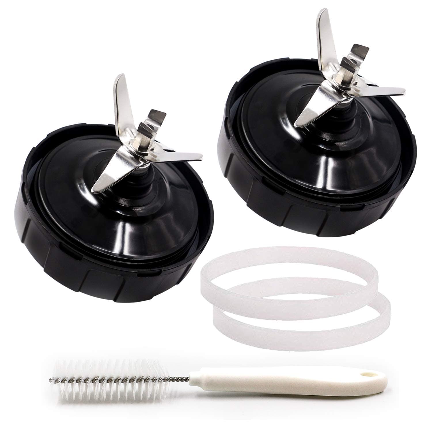 2 PACKS 7 FINS Extractor Blades Replacement Part Bottom Blade for Ninja Blender for Nutri Ninja Auto iQ BL642 NN102 BL682 BL2013 and More