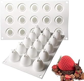 OCPO KITCHEN Strawberry Silicone Mold for Baking Mousse Cake, French Fruit De...