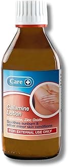Calamine Lotion 200ml, Mild Antiseptic and Astringent, Relieves Symptoms of Suburn and Minor Skin Conditions, Soothes Eczema, Rashes and Chickenpox