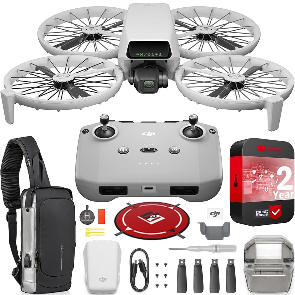 - Flip (RC-N3), Drone with 4K UHD Camera for Adults, Under 249 g, 3-Axis Gimbal Stabilization, Palm Takeoff, Auto Return, 31-Min Flight Time, Intelligent Flight Bundle with Deco Gear Accessories