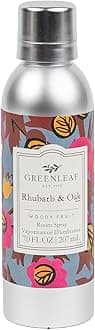Greenleaf Gifts Rhubarb & Oak Scented Room Air Freshener Spray | Non-Aerosol 7 oz Spray | Floral Scented Air Freshener for Home | Home Fragrance for Bedroom & Bathroom