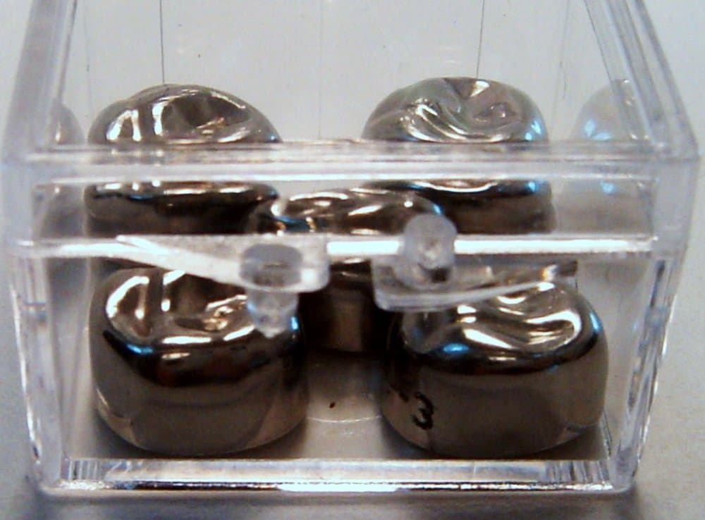 Stainless Steel Dental Crowns, Second Permanent Molars, LL+7, Refill Box of 5