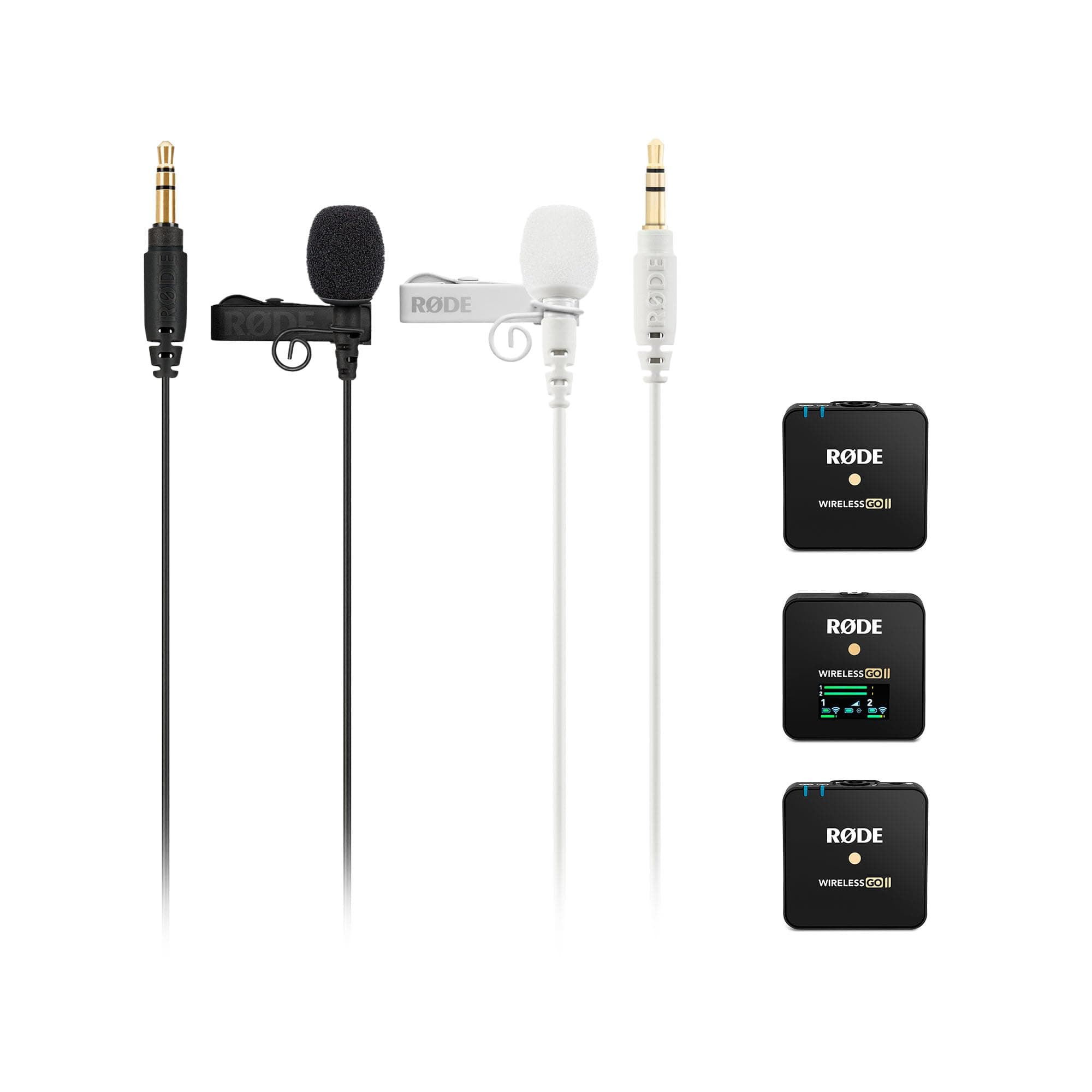 RØDE Lavalier Wedding Pack - Two RØDE Lavalier GO Professional Wearable Microphone+ RØDE Wireless Go II Dual Channel Wireless System