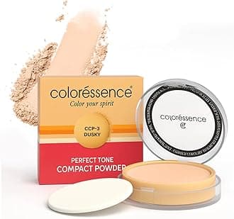 Perfect Tone Compact Powder with FREE Applicator Puff, Dusky, 10gm | For All Skin Types | Long Lasting | Lightweight | Waterproof | Sweatproof