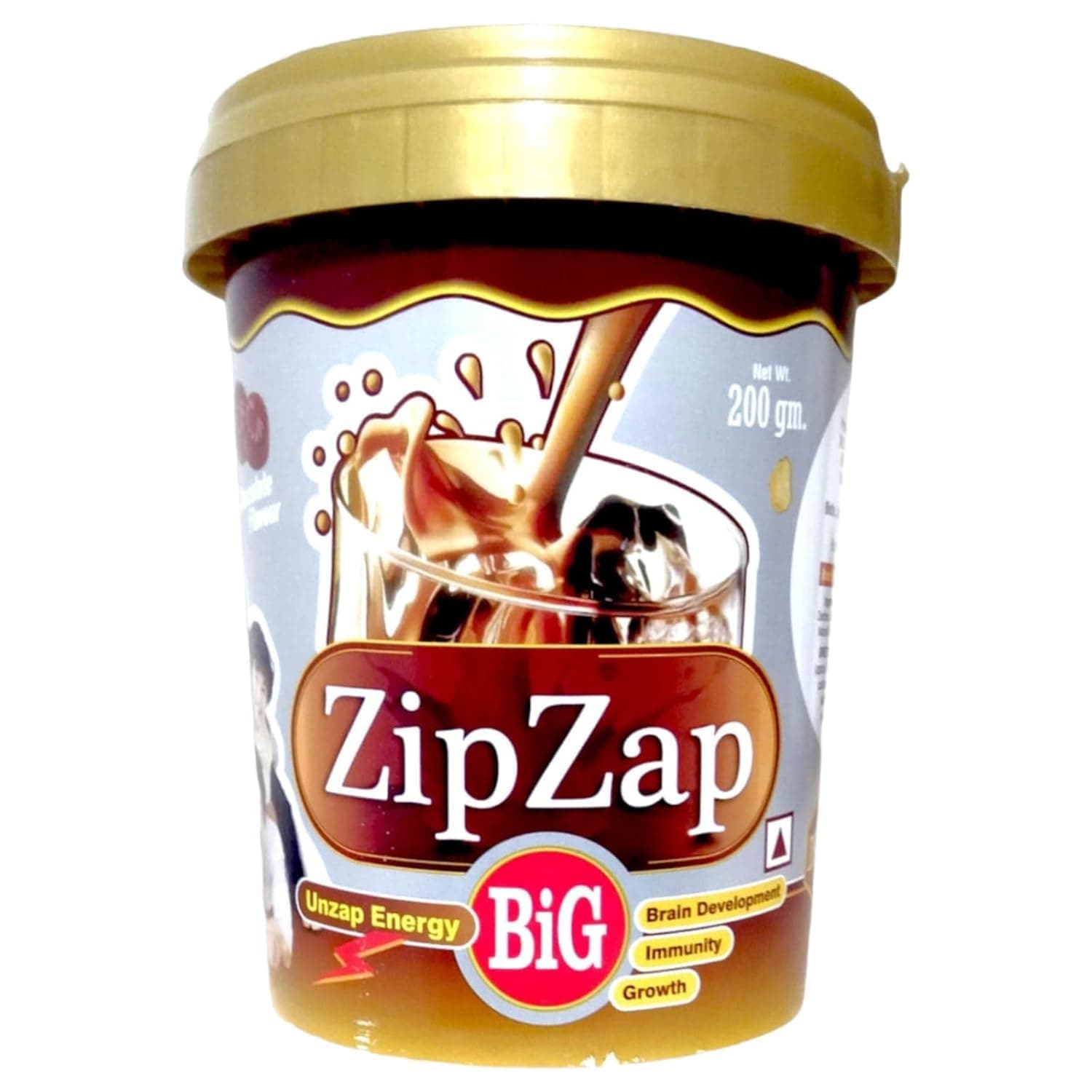 zip zap big chocklate brain development protein powder 200g p1