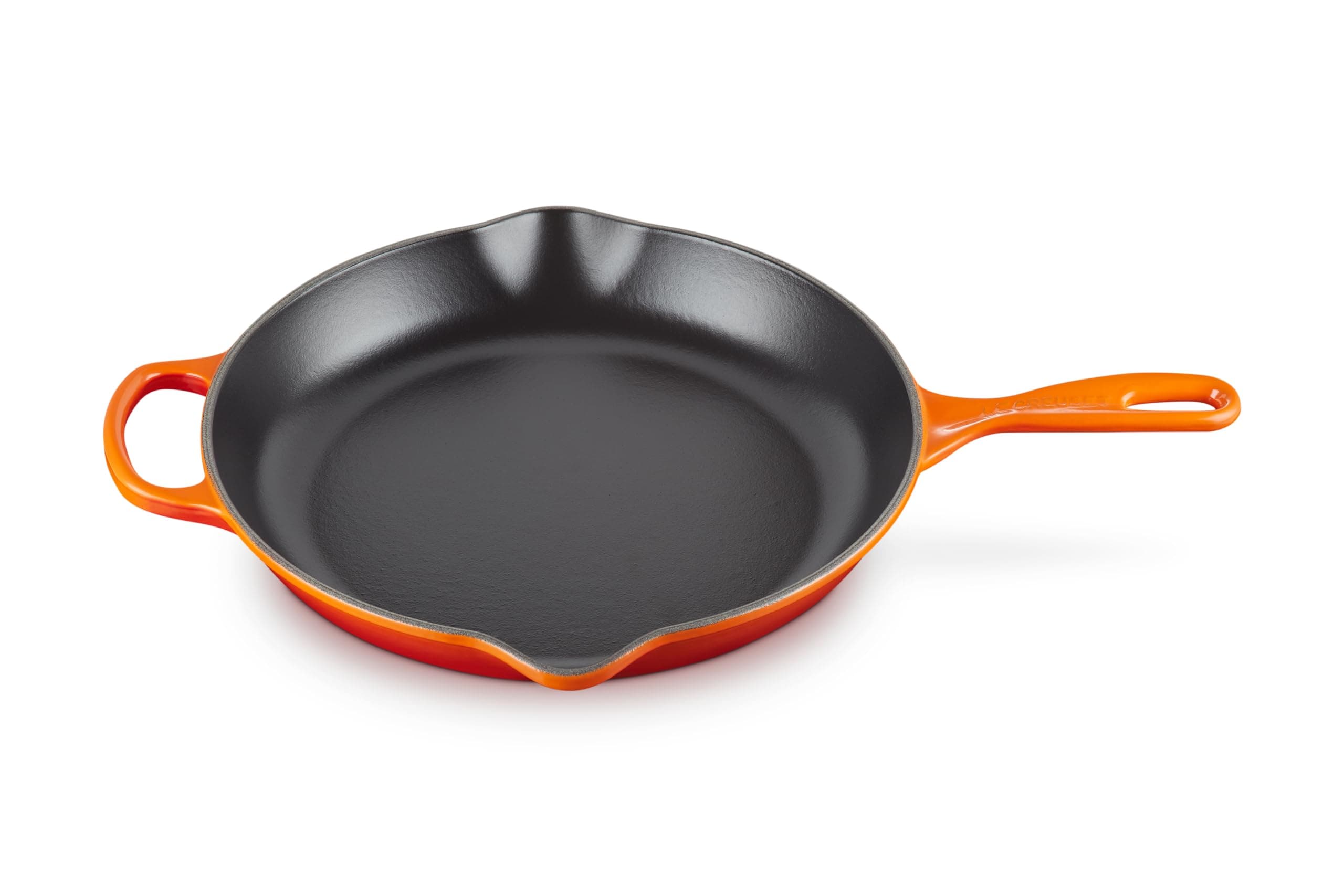 Enameled Cast Iron Signature Iron Handle Skillet, 11.75", Flame