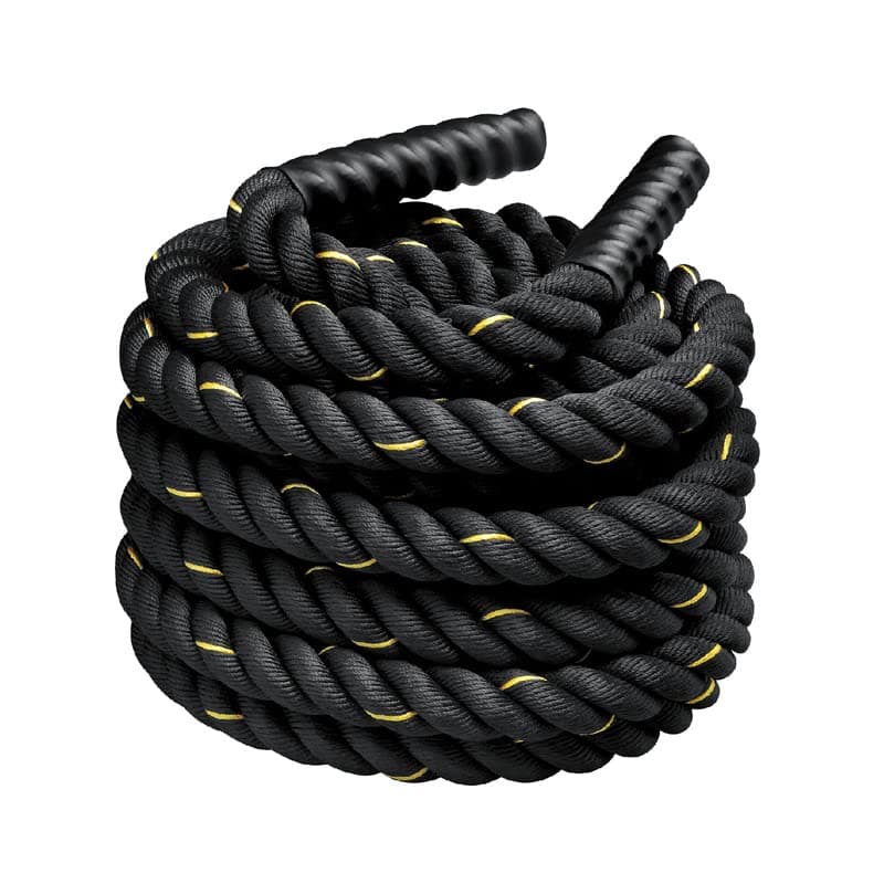 YALLA HomeGym Battle Rope, 38MM Diameter Exercise Training Rope, Workout Ropes for Core Strength, Home Gym & Outdoor Workout (Sizes Available 9m/12m/15m)