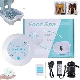 Ionic Foot Spa 2.0, Professional Ionic Foot Bath Detox Machine, Foot Spa and Massager with Heater, Body Detox, Relaxation and Stress Relief