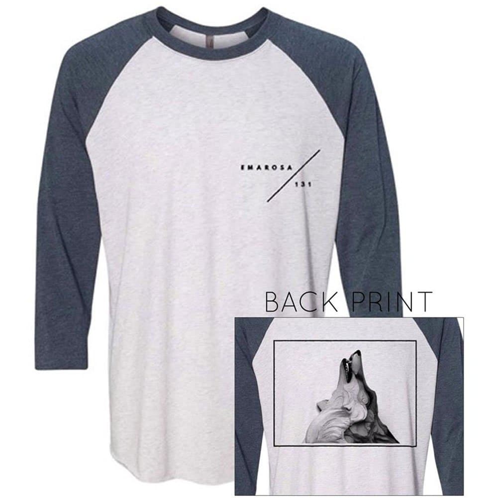 Emarosa Men's 131 Baseball Jersey White