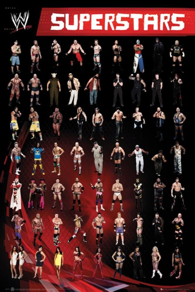 WWE - Superstars Poster 24 x 36in