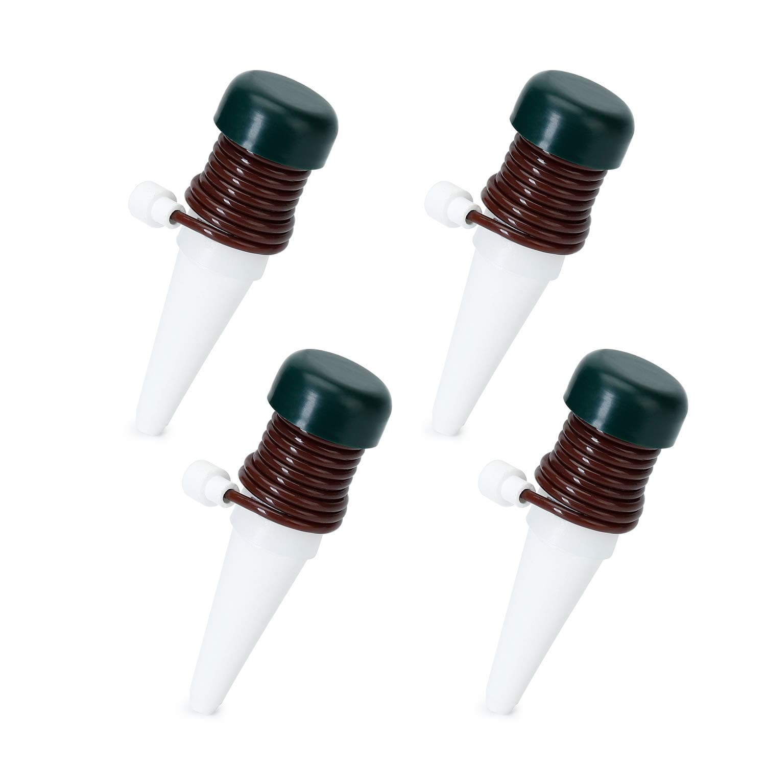 Greenaholics Self Watering Stake - 3.3 Inch Ceramic Self Waterer, Watering by Syphonage, Set of 4